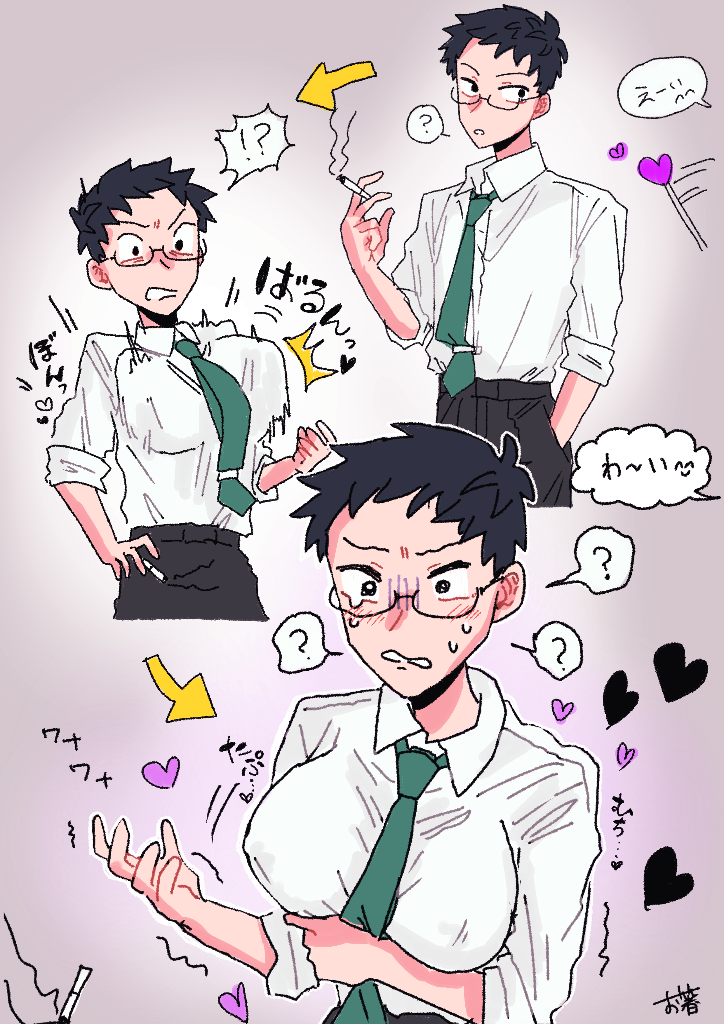 Genderbent Husband and Wife