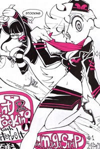 Panty & Stocking With Garterbelt In Manga Strip